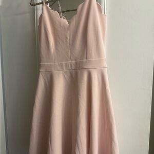B Darlin Strapless Blush Dress